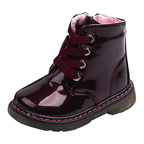 Autumn Winter Baby Children Warm Martin Sneaker Boots,Outsta Infant Boys Girls Casual Warm Snow Shoes (US:6.5(Age:2-2.5T) AS:23, Wine) - Thumbnail 7
