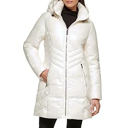 GUESS Women's Midweight Puffer Jacket, Duvet