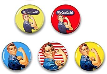 1 Inch Rosie the Riveter Fridge Magnets