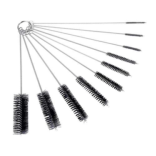 Straw Cleaner Brushes,Nylon Pipe Tube Cleaner 8.2inch 10 Pcs Stainless