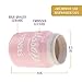 Pink Mason Jar Kitchen Utensil Holder for Kitchen Counter - Rustic Ceramic Utensil Crock for Spoons, Spatulas & Cooking Tools - Farmhouse Decor for Countertop - Unique Vintage Container and Organizer