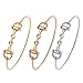SENFAI Horse Snaffle Bit Hook Clasp Charm Bracelet Bangle Jewelry