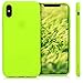 kwmobile TPU Silicone Case for Apple iPhone Xs - Soft Flexible Shock Absorbent Protective Phone Cover - Neon Yellow