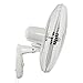 Hurricane Supreme Oscillating Wall Mount Fan w/ 3 Quite Speeds, White, 18