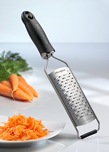 Microplane 45002 Gourmet Series Medium Ribbon Grater, Black