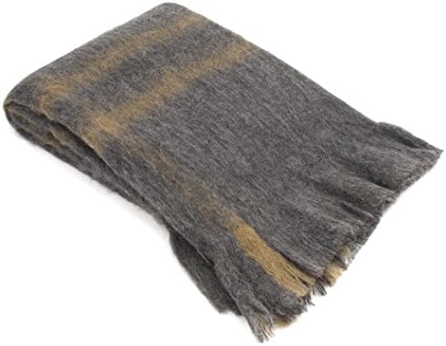 merben international Checkered Throw, 53 x 70", Charcoal