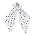 10 Pcs Chiffon Hair Scrunchies Elastic Hair Bands Hair Scarf Floral Hair Ties 2 in 1 Vintage Ponytail Holder Hair Accessories for Women Girls