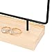 Simple Ear Stud Holder 4-Tier Earring Stand Earring Holder Decorative Jewelry Holder Display Rack Jewelry Stand Display with Wooden Tray/Dish for Earrings Necklace Bracelet Rings 69 Holes