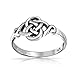 Irish Cut Out Celtic Love Knot Sterling Silver Ring