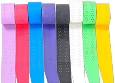 HorBous 7 Pieces Tennis Racket Racquet Over Grips Badminton Racket Overgrips for Tennis/Squash/Badminton + 1 Sport Bracers, Wrister (keel) (type 2)