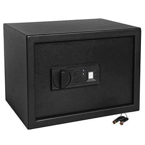 Ivation Home Safe Biometric Digital - 9.8" x 13.7" x 9.8" Home Security Box With Fingerprint Lock, Backup Keys & Mounting Kit (Renewed) - Thumbnail 5