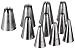 Ateco 870 - 10 Piece French Star Tube Set, Stainless Steel Pastry Tips, Sizes 0 - 9 primary