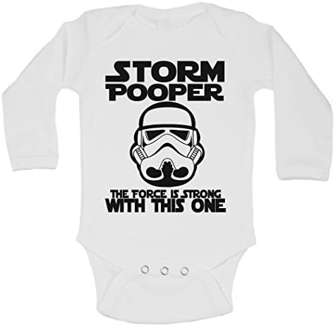 Funny Boys Rompers Storm Pooper Cute Kids Bodysuits Shirts