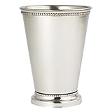 Elegance 90471 Beaded Mint Julep Cup, 4.5", Silver