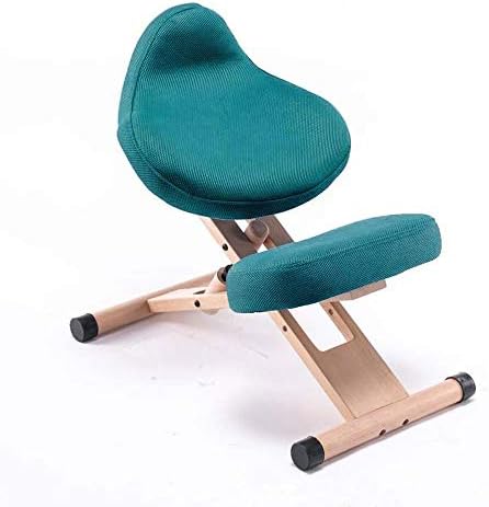 バランスチェア 人間工学 ニーリングチェア パールウールクッション オフィスチェア 折り畳み 膝間付チェア オフィス ホームのための人間工学木製膝スツールロッキング バート バックス首の痛みリリーフ脊椎テンション救済のための姿勢矯正 姿勢 バックボーン矯正
