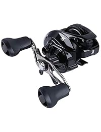 Sougayilang Baitcasting carrete de pesca, engranaje de 7.0: 1   arrastre de fibra de carbono de perfil bajo, rodamientos de 9 + 1 frenos magnéticos dobles carretes de pesca