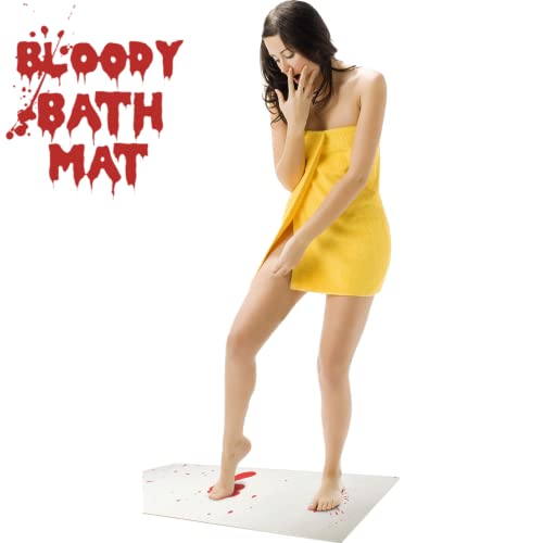 Bloody Bath Mat The Original Color Changing Sheet That Turns Red When