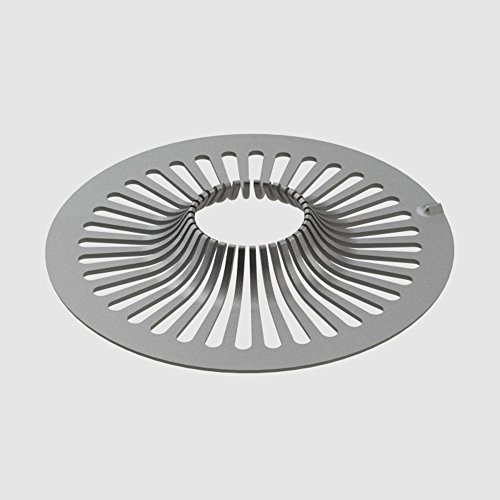 Ebbe E4402-E4400 Square Plate Drain Grate in Satin Gold and Drain Riser w/Hair Trap & T-Puller