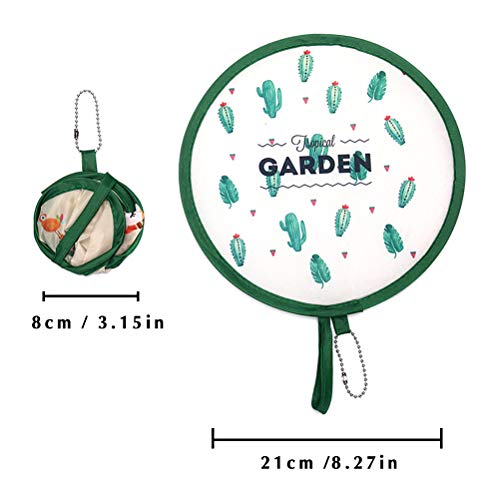 MeiMeiDa 10 PCS Foldable Round Fan Cute Handheld Round Fold Fans, Pocket Folding Fans Hand Fan for Party as Dec or Goody Bags Fillers and Generate a Breeze for Yourself in Summer, Color Random
