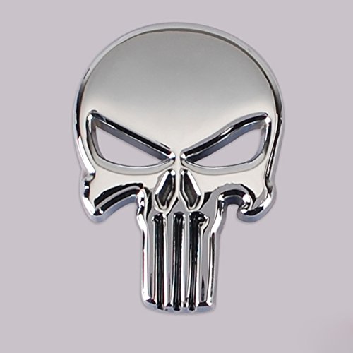 4 Punisher+Vehicle+Motorcycle+Sticker+2+pack