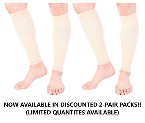 image for Doc Miller Premium Calf Compression Sleeve 1 Pair 20-30mmHg Strong Cal