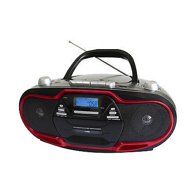 Supersonic-SC745-CDMP3-Boombox-Red