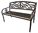 Leigh Country Fleur De Lis Metal Bench