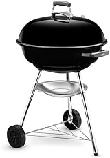 Weber Compact Kettle Charcoal Barbecue 57 cm with Wheels Black/Silver view 12