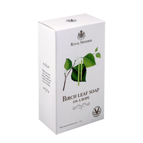 Victoria R.S. Swedish Birch Leaf Soap on a Rope - 200 gr. Bar