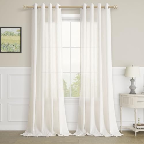 Aersas Ivory Cream Linen Curtains