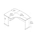 Bush Business Furniture Series A Collection 60W x 44D Left Hand L-Bow Desk in Hansen Cherry