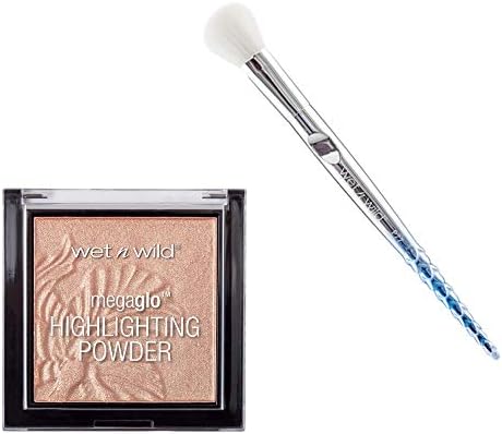 Wet N Wild Highlighter Precious Petal Pro Brush Set - 2 In One Set Wet N Wild Highlighter Pro Brush P77 With Precious Petal Highlighter!