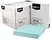 AmazonBasics 50% Recycled Color Paper - Blue, 8.5 x 11 Inches, 20 lbs, 10 Ream Case (5000 Sheets)