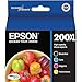 Epson 200XL High Yield Black and Color C/M/Y Ink Cartridges (T200XL-XCS), Combo 4/Pack (In Retail Packaging)