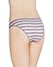 Nabtos Women's Sexy Cotton Bikini Stripes Underwear Panties Pack of 3 (Medium, Rose Stripes)