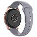 UMTELE Sport Bands Compatible with Galaxy Watch 42mm Band, Soft Silicone Breathable Sport Strap Replacement Wristband for Samsung Galaxy Watch Gray