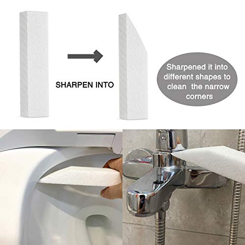 6 Pack Pumice Stone for Toilet Bowl Cleaning, Scouring Stick Remove Toilet Bowl Hard Water Rings