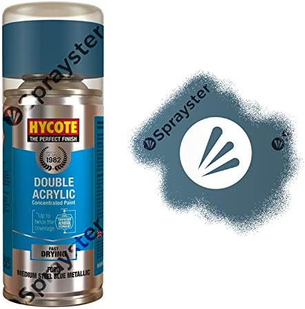 Hycote XDFD249 Ford Medium-Steel Blue (Metallic) Spray Paint (3 Pack)