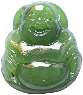 Green 100% Natural Grade A HeTian Jade Pendant Buddha NO.0103