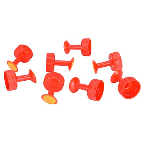 LONG7INES 8Pcs Portable Bottle Cap Sprinkler Watering, 30mm Little Sprinkler Head, Red - Thumbnail 3