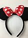 12 pc Mickey Mouse Ears Solid Black and Bow Minnie Headband for Boys and Girls Birthday Party (USA seller)