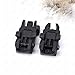 CRUSHUNT Tactical Folding Front Rear Set Flip Up Backup Sights BUIS Polymer Sights Windage Adjustment for 1913 Picatinny Rail Black