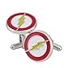 NexgenCover I Love Dad Cufflinks Hero Cuff-links Red Black Cufflinks (Rhodium Plated The Flash Cufflinks)