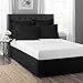 Today’s Home Tailored Bed Pillow Shams, Cotton Blend Design, Standard, Black, 2-Pack
