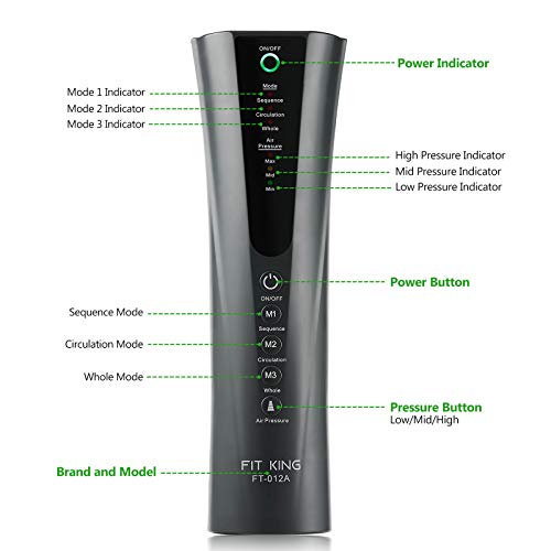 FIT KING Foot and Leg Massager for Circulation with 3 Modes 3 Intensities FT-012A