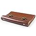 Ancicraft Leather Journal Lined for Men Women Vintage Clasp Lock A5 Refillable 6-Ring Binder Thick Craft Paper (Red Brown with Clasp A5)