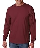 Gildan Ultra Cotton 6 Ounce Long-Sleeve T-Shirt (G240)- Maroon - Large