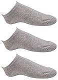 Yiganxian Women's 3 Pairs No Show Socks Dark Grey