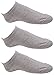Yiganxian Women's 3 Pairs No Show Socks Dark Grey