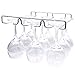 Orblue Under Cabinet Wine Glass Rack and Holder w/Universal Mounting Kit and Screws, Chrome Undercabinet Rack, Up to 9 Wine Glasses